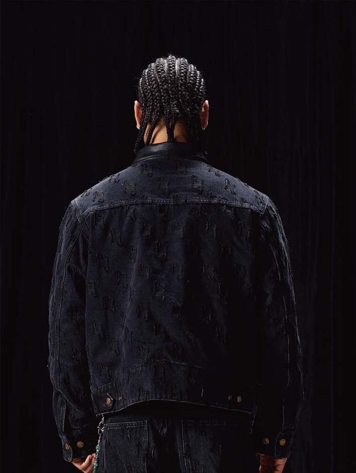 Labt Customized Jacquard Washed Denim Work Jacket