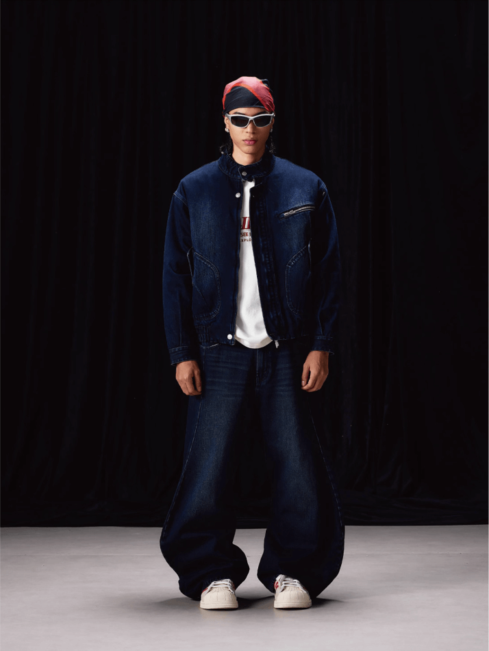 Labt Washed Denim Wellington Jacket