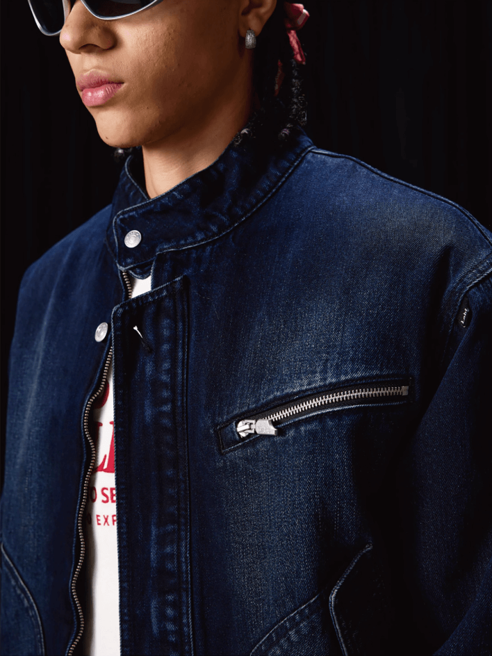 Labt Washed Denim Wellington Jacket