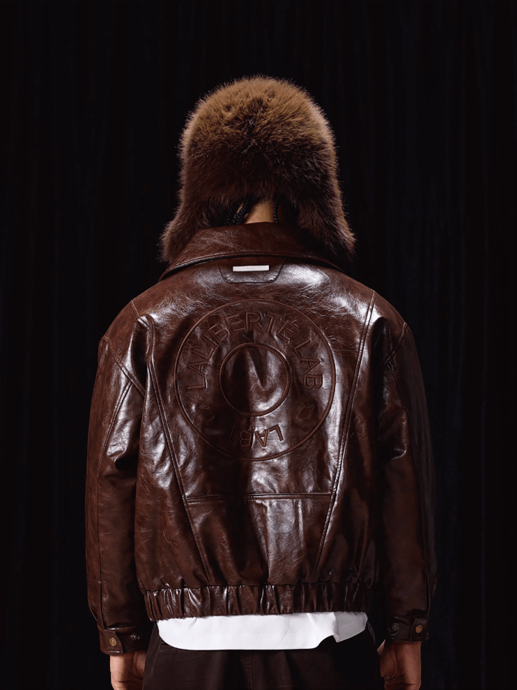 Labt Oil Waxed PU Leather Jacket