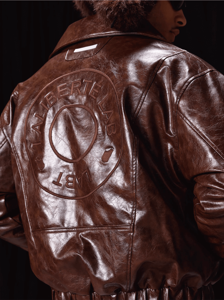 Labt Oil Waxed PU Leather Jacket