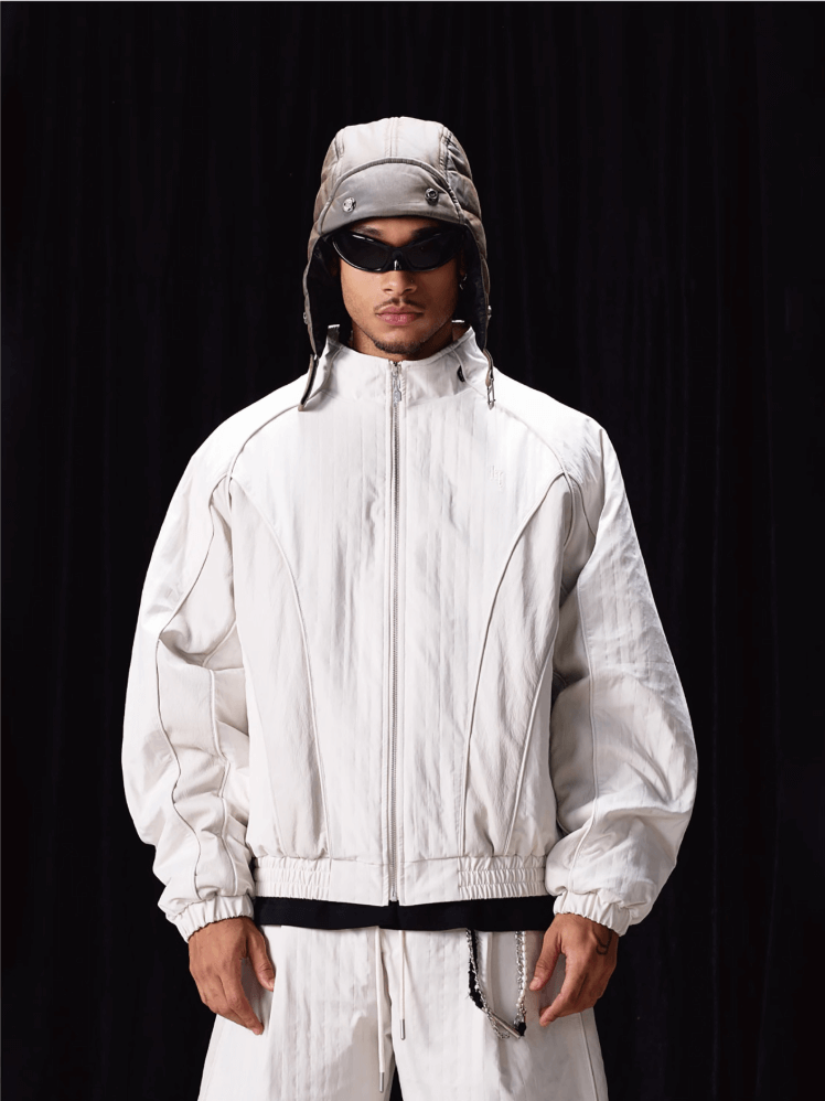 Labt Structured Patchwork Track Jacket