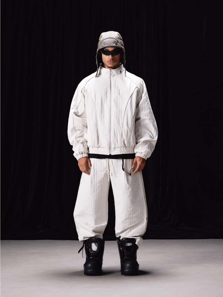 Labt Structured Patchwork Track Jacket