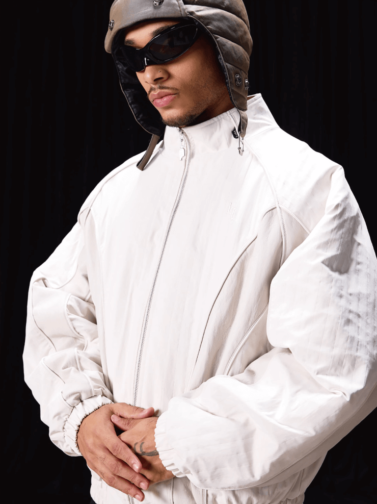 Labt Structured Patchwork Track Jacket