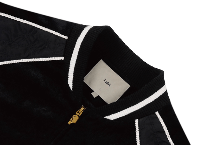 Labt Eagle Embroidered Velvet Feel Souvenir Jacket