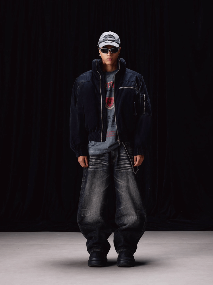 Labt Washed Structured Denim Jacket