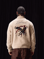 Labt Eagle Embroidered Sherpa Zip Up Jacket