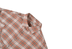 Labt Frayed Plaid Flannel Long Sleeve Shirt