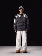 Labt Plaid Flannel Patch Embroidered Long Sleeve Shirt