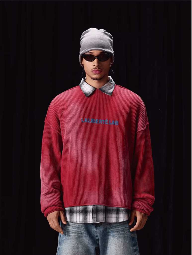 Labt Washed Vintage Knit Sweater