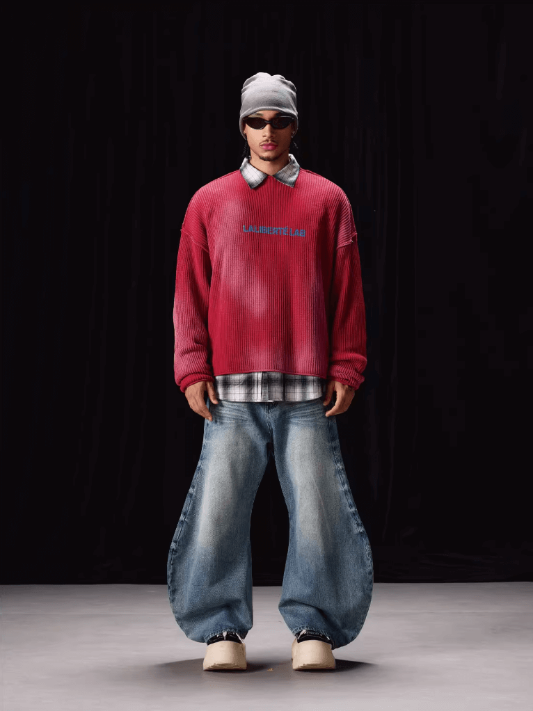 Labt Washed Vintage Knit Sweater