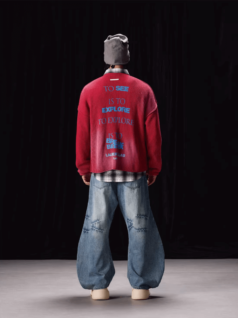 Labt Washed Vintage Knit Sweater