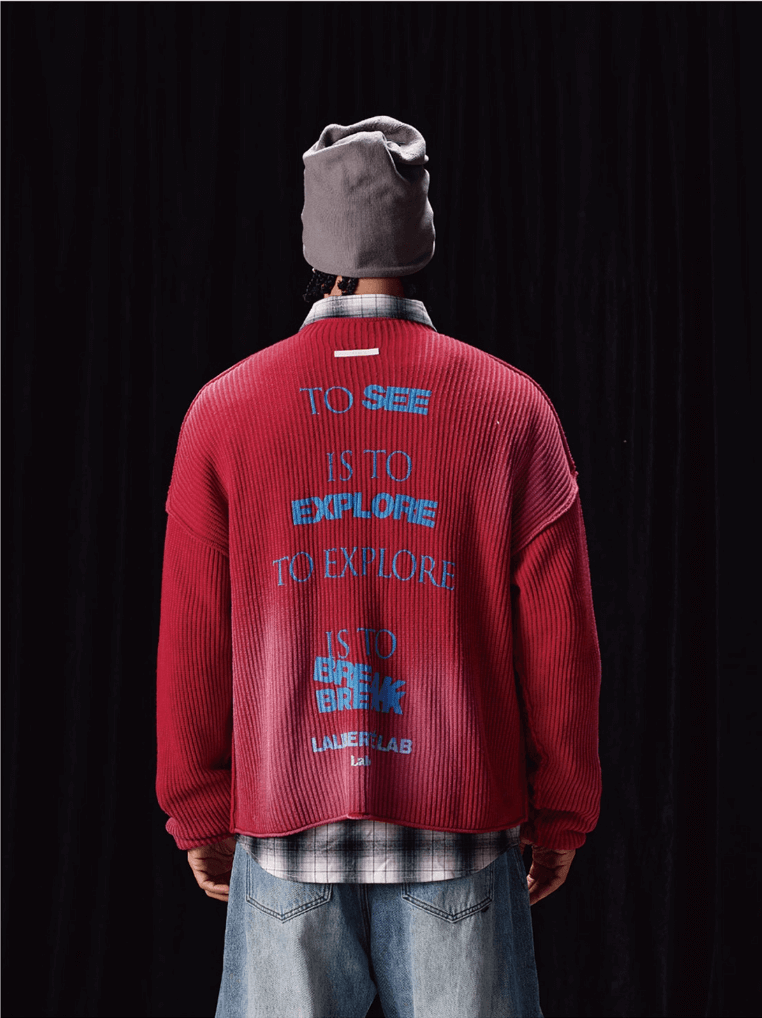 Labt Washed Vintage Knit Sweater