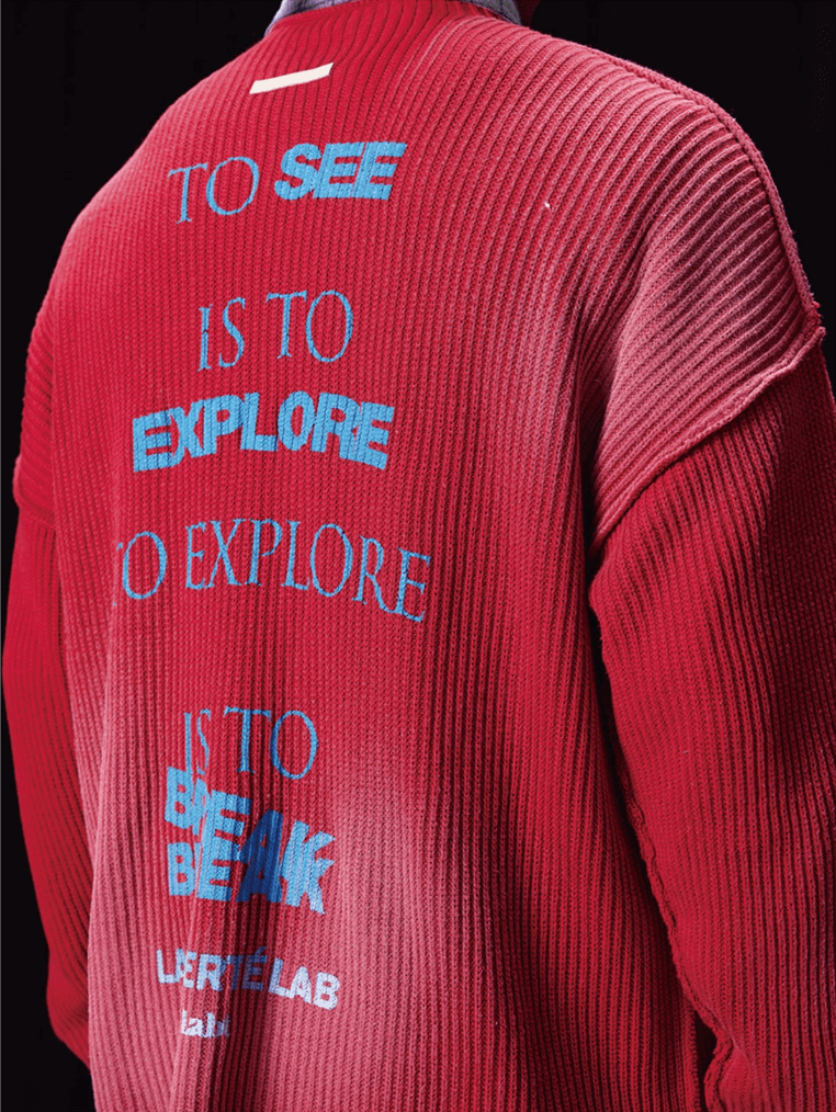 Labt Washed Vintage Knit Sweater