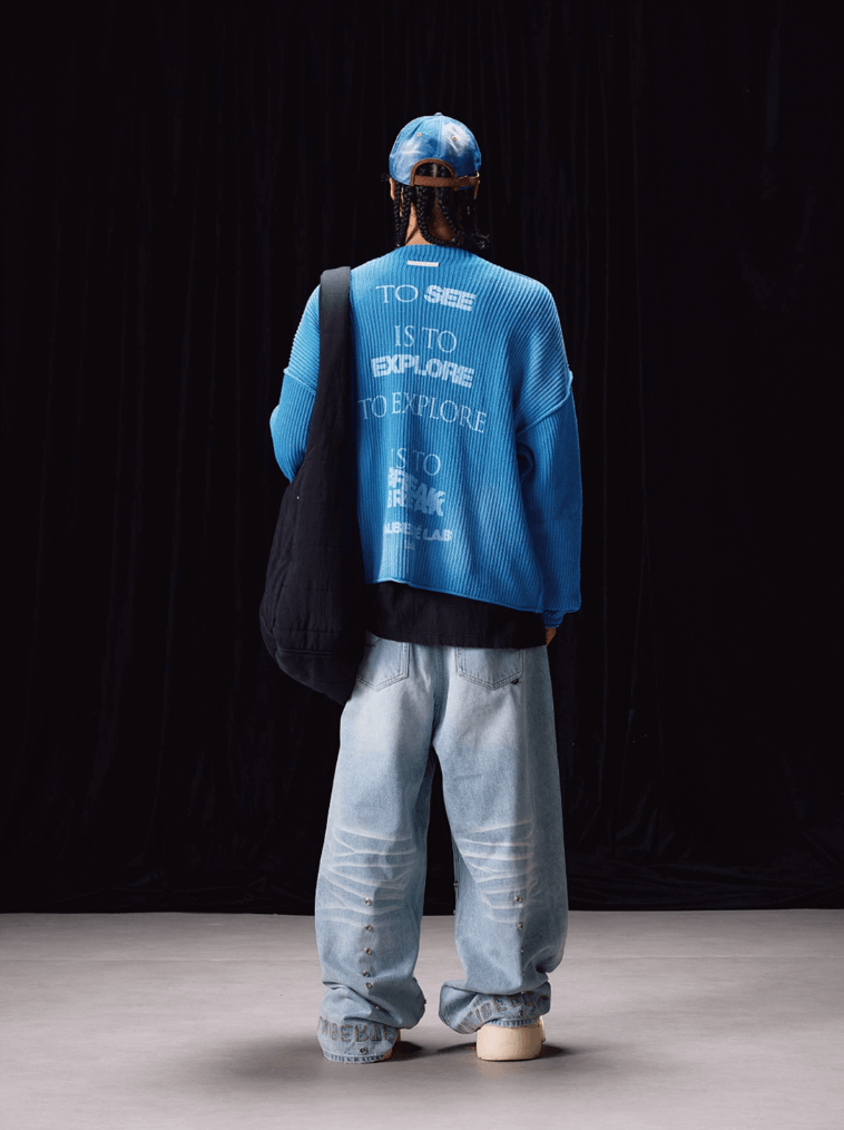 Labt Washed Vintage Knit Sweater
