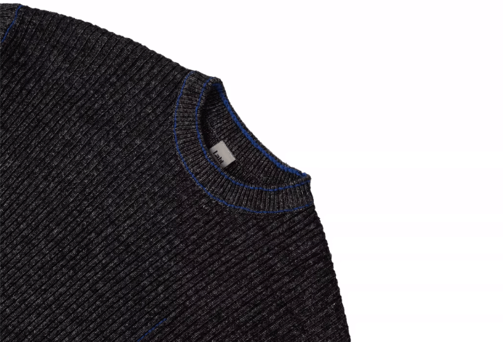 Labt Blue Stitch Work Knit Sweater