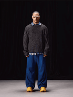 Labt Blue Stitch Work Knit Sweater