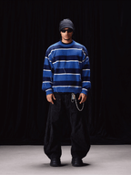 Labt Striped Distressed Knit Sweater