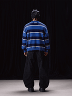 Labt Striped Distressed Knit Sweater