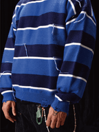 Labt Striped Distressed Knit Sweater