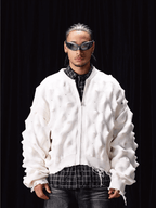 Labt Wave Distressed Knit Cardigan