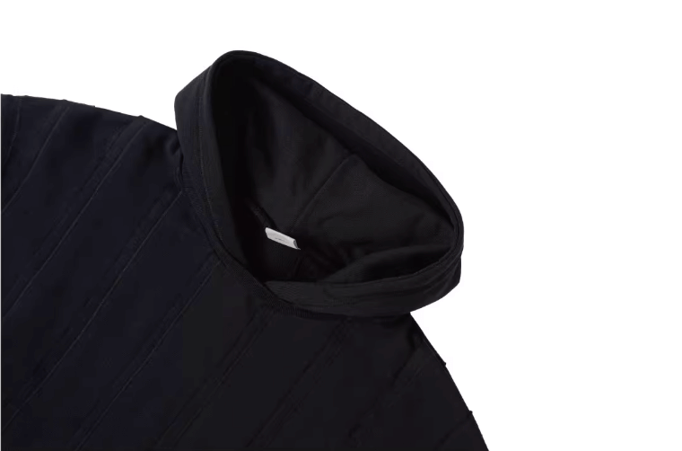 Labt Striped Patchwork Hoodie