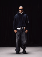 Labt Striped Patchwork Hoodie