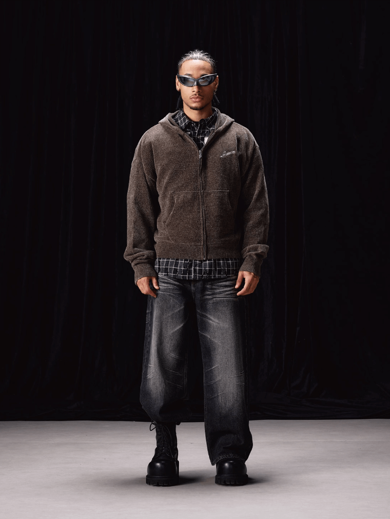 Labt Stretch Knit Zip Hoodie