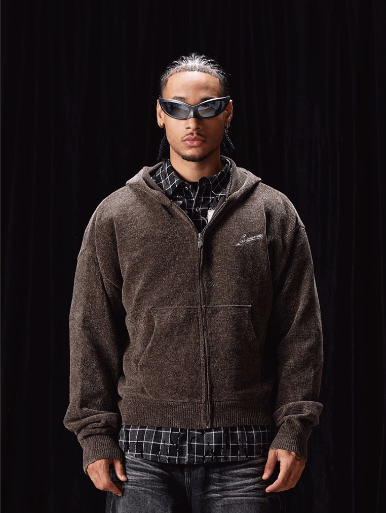 Labt Stretch Knit Zip Hoodie