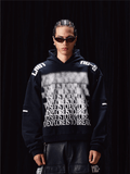 Labt Blur Structure Print Hoodie