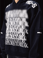 Labt Blur Structure Print Hoodie