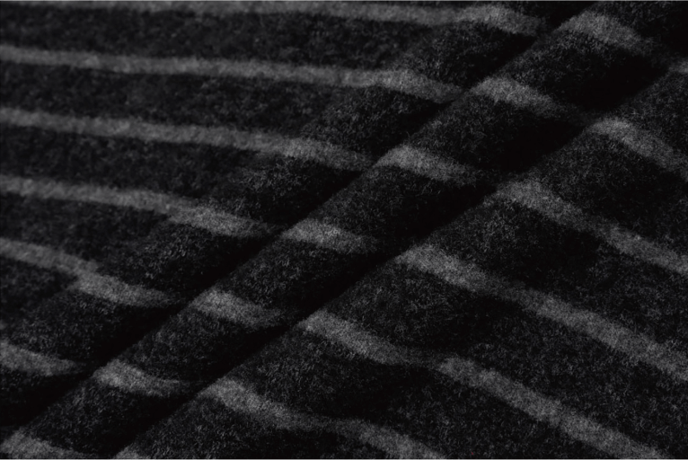 Labt Blur Print Striped Hoodie