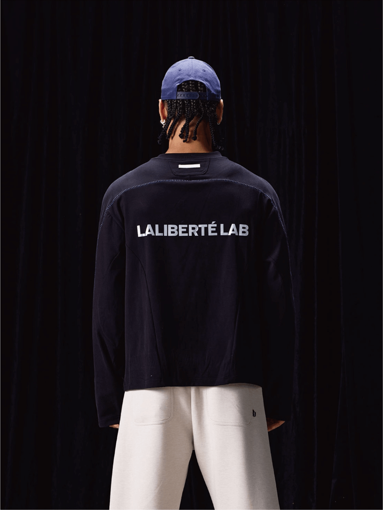 Labt Reflective Print Structure Long Sleeve Tee