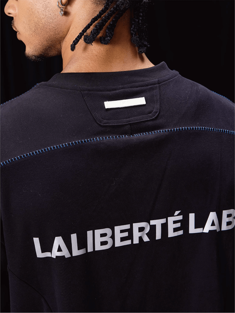 Labt Reflective Print Structure Long Sleeve Tee