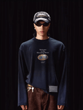 Labt Distressed Vintage Print Long Sleeve Tee