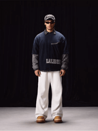 Labt Distressed Layered Long Sleeve Tee