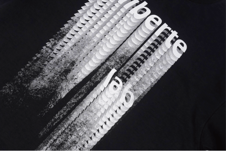 Labt Distressed Print Long Sleeve Tee