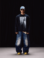 Labt Distressed Print Long Sleeve Tee