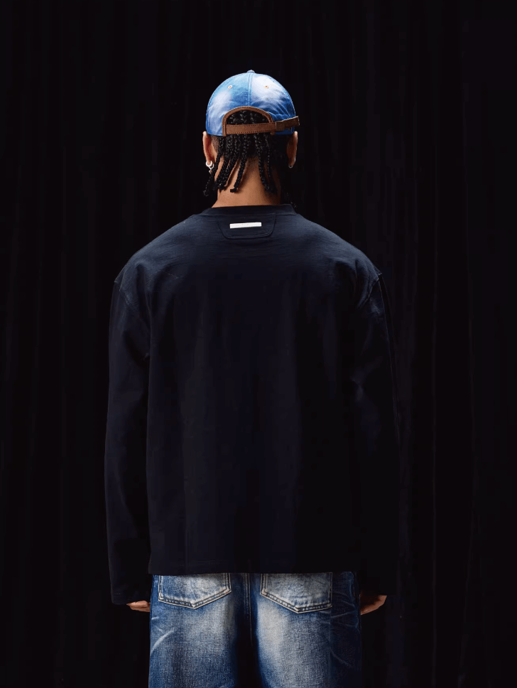 Labt Distressed Print Long Sleeve Tee