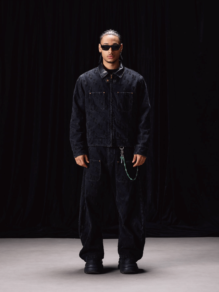 Labt Customized Jacquard Machete Jeans