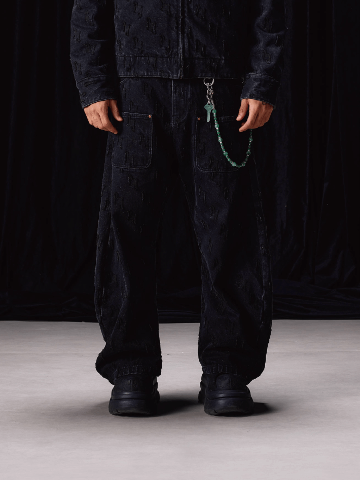 Labt Customized Jacquard Machete Jeans