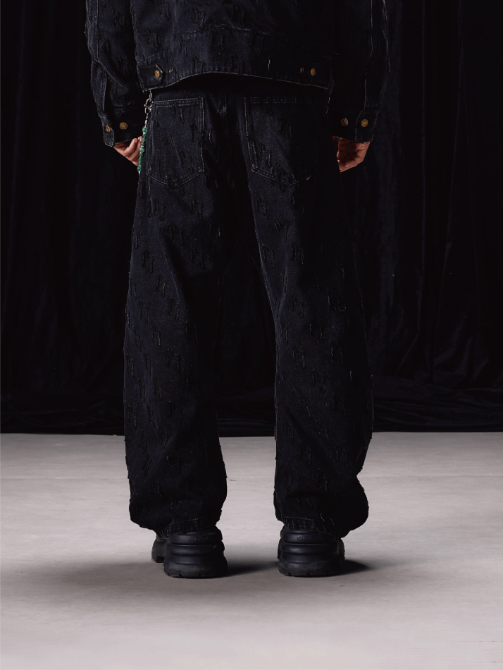 Labt Customized Jacquard Machete Jeans