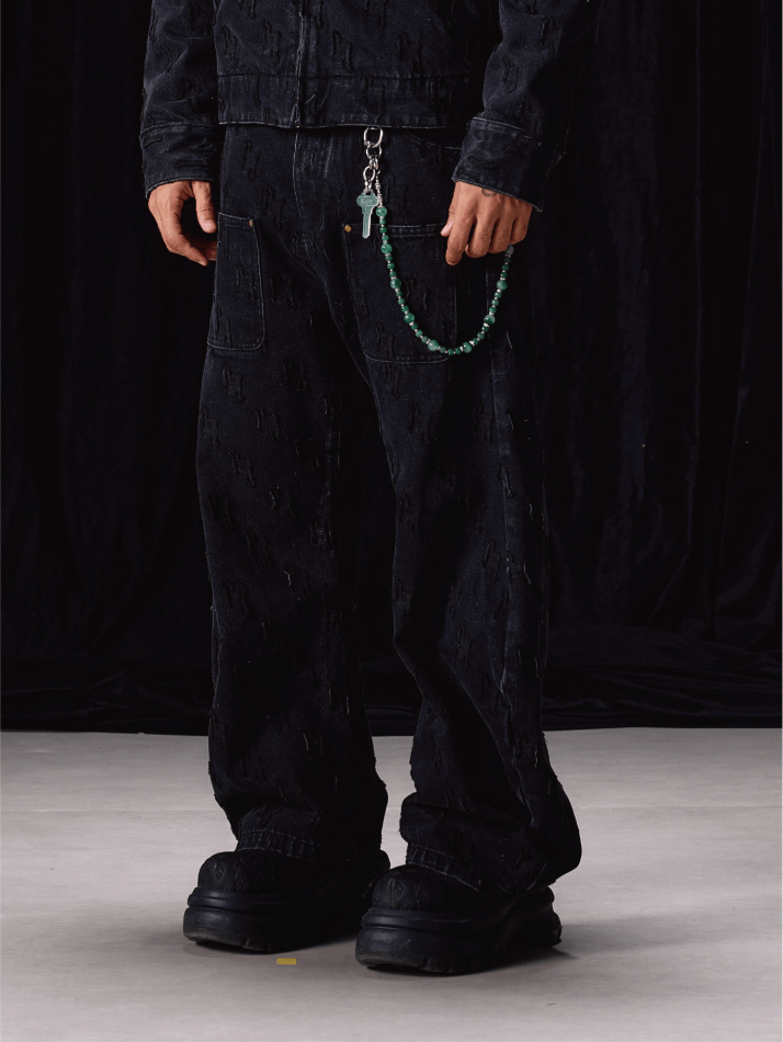 Labt Customized Jacquard Machete Jeans