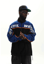 UNTILWERICH Half Zip Color Block Fleece Sweatshirt