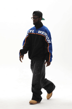 UNTILWERICH Half Zip Color Block Fleece Sweatshirt
