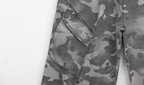 UNTILWERICH Washed Camouflage Work Cargo Pants