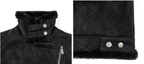 ANTIDOTE Faux Suede Double Rider Biker Jacket