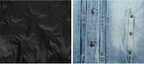 ANTIDOTE Rivet Studded Fleece Lined Denim Jacket