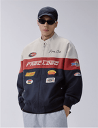 F2CE Patchwork Color Block Racing Jacket
