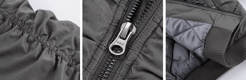 F2CE Ruched Hooded MA-1 Bomber Jacket